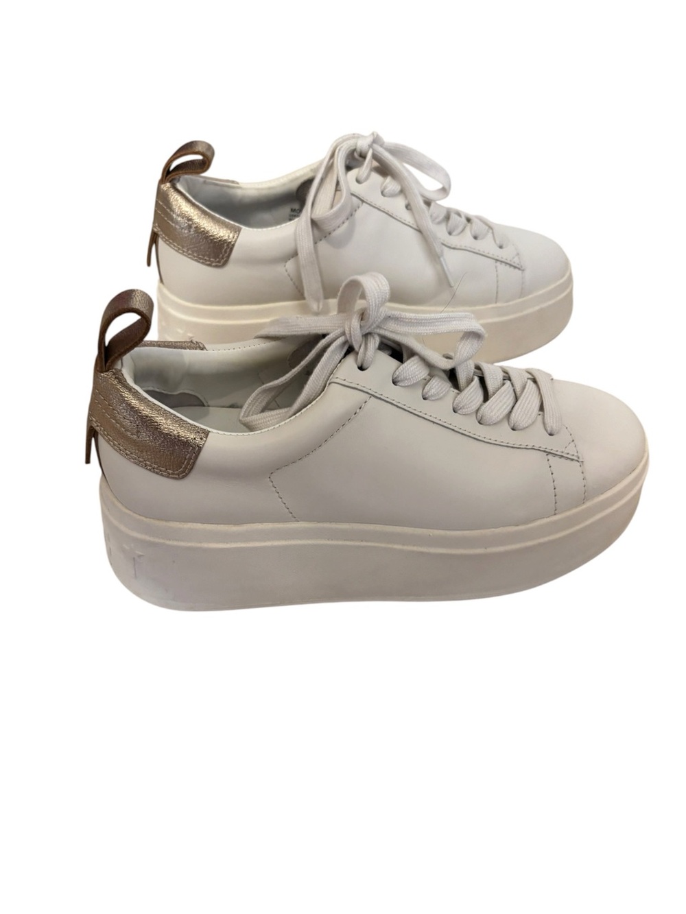 ✨ ASH White & Rose Gold Platform Sneakers ✨